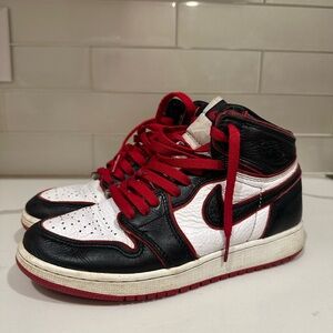 Nike Kids Sneakers - Bloodline, Black, Red, and White Boys Size 5